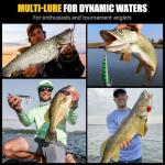 THKFISH Fishing Lures Kit with Multi Jointed Swimbaits Surface Popper Crankbaits Pencil Minnow Frog, 28pcs Topwater Trout Bass Fishing Tackle Gift Set for Saltwater Freshwater