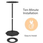 XIGOO Fishing Rod Holder Wood, Holds Up to 16 Rods or Combos, 360° Spinning Fishing Pole Holder for Garage, Fishing Gear Storage Organization, Fishing Accessories, Ideal Fishing Buddy Gift