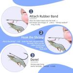 Natufish Live Shrimp Hooks - Shrimp Walker, Steel Fishing Hooks, Ideal for Catfish & Bass in Freshwater & Saltwater