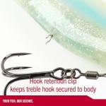 Berkley PowerBait CullShad Fishing Bait, HD Yellow Perch, 6 in, Soft Swimbait, Equipped with Fusion19TM Hook, Smart Weighting System