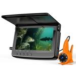 Eyoyo Underwater Fishing Camera 5-Inch: 720P DVR Recording, 8 IR Night Lights, 10000mAh Battery, 66 FT Cable Portable Fish Finder for Ice, Boat, Lake Fishing Outdoor Gear