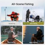 Eyoyo Underwater Fishing Camera 5-Inch: 720P DVR Recording, 8 IR Night Lights, 10000mAh Battery, 66 FT Cable Portable Fish Finder for Ice, Boat, Lake Fishing Outdoor Gear