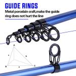 Sougayilang 24 Ton Carbon Fiber Telescopic Fishing Rod, CNC Machined Reel Seat, Comfortable EVA Handle, Travel Fishing Rod for Bass Trout Fishing (1pcs, 6.9ft)