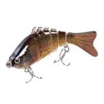 RESTCLOUD Fishing Lures for Freshwater and Saltwater, Lifelike Swimbait, Slow Sinking Bass Fishing Lure, 3-Pack (Multi-Segment Swimbait)