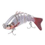 RESTCLOUD Fishing Lures for Freshwater and Saltwater, Lifelike Swimbait, Slow Sinking Bass Fishing Lure, 3-Pack (Multi-Segment Swimbait)
