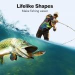 RESTCLOUD Fishing Lures for Freshwater and Saltwater, Lifelike Swimbait, Slow Sinking Bass Fishing Lure, 3-Pack (Multi-Segment Swimbait)