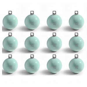 ECOFT Alloy Steel Fishing Weights Sinkers 20g-200g Coated Egg Sinkers Cannonball Weights Assorted Sizes Bag and Fish Weights Assortment Box Non-Lead Fishing Weights Saltwater Freshwater