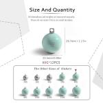 ECOFT Alloy Steel Fishing Weights Sinkers 20g-200g Coated Egg Sinkers Cannonball Weights Assorted Sizes Bag and Fish Weights Assortment Box Non-Lead Fishing Weights Saltwater Freshwater