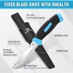 Mossy Oak 6Pcs Fishing Tools Kit- Fishing Plier, Fish Fillet Knife, Fish Lip Gripper, Hook Remover, Digital Fish Scale, Line Snip, Fly Fishing Retractor, with Sheath Lanyard, Fishing Gifts for Men