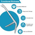 ReeMoo Fish Hook Remover, Premium Stainless Steel Fish Hook Remover Tool - Essential Fishing Pliers, with Strong Jaw Grip and Serrated Teeth, Suitable for All Fishing Environments, 11-1/2 Inches