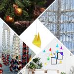 Sumind Strong Clear Picture Hanging Wire Invisible Picture Frame Fishing Wire up to 100 Lbs 656 Feet Monofilament Fishing Line with Aluminum Crimping Loop Sleeves(1 Roll,0.8 mm)