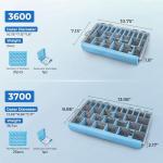 Calamus DryVault Waterproof Tackle Box, Sturdy 3600 Tackle Trays, Fishing Tackle Box Organizer With Removable Dividers, Lure Box and Terminal Tackle Storage