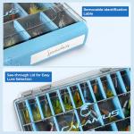 Calamus DryVault Waterproof Tackle Box, Sturdy 3600 Tackle Trays, Fishing Tackle Box Organizer With Removable Dividers, Lure Box and Terminal Tackle Storage