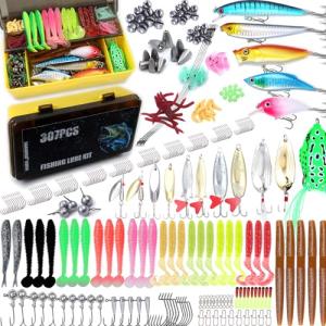 EXAURAFELIS Fishing Gear Fishing Lures All-in-one Tackle Box Minnow Crankbait Spinnerbaits VIB Jigs Hooks Paddle swimbaits Frog Lure Spoon Sinking Lure for Bass Trout Walleye Redfish