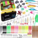 EXAURAFELIS Fishing Gear Fishing Lures All-in-one Tackle Box Minnow Crankbait Spinnerbaits VIB Jigs Hooks Paddle swimbaits Frog Lure Spoon Sinking Lure for Bass Trout Walleye Redfish
