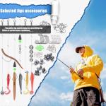 EXAURAFELIS Fishing Gear Fishing Lures All-in-one Tackle Box Minnow Crankbait Spinnerbaits VIB Jigs Hooks Paddle swimbaits Frog Lure Spoon Sinking Lure for Bass Trout Walleye Redfish