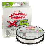 Berkley x5 Braid Superline, Crystal, 15-Pound Break Strength, 164yd Fishing Line, Suitable for Freshwater and Saltwater Environments