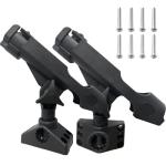 LBW Fishing Rod Holders for Boat Adjustable Kayak Rod Holder Side Deck Mount Rod Holder Boat Fishing Pole Holders 2 Pack