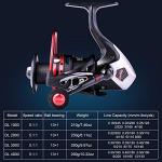 Sougayilang Fishing Reels Powerful 13+1BB Spinning Reels Ultra Smooth Reel for Saltwater or Freshwater (Fierce DL-13+1BB, 1000)