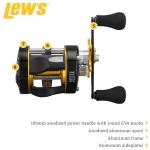 Lew's Speed Cast 5.3:1 Right Hand Casting Reel, Black/Gold