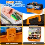 Qvamodo 560PCS Fishing Lures Kit with Large 4-Layer Tackle Box, Complete Freshwater Bass Fishing Gear Set with Pliers, Hooks, Crankbait, Sinkers, Jigs, Weights & More Accessories, Gift for Men