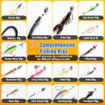 Qvamodo 560PCS Fishing Lures Kit with Large 4-Layer Tackle Box, Complete Freshwater Bass Fishing Gear Set with Pliers, Hooks, Crankbait, Sinkers, Jigs, Weights & More Accessories, Gift for Men