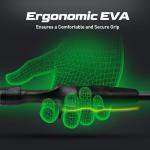 HANDING M1 Trout Fishing Rod 6' Light Spinning Rod 2-Piece with Moderate Fast Action Fuji Guide Rings for Trout Crappie Yellow Perch Panfish