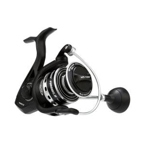 PENN Pursuit IV Inshore/Nearshore Spinning Fishing Reel, Size 5000, HT-100 Front Drag, Max of 20lb, 5 Sealed Stainless Steel Ball Bearing System, Built with Carbon Fiber Drag Washers, Black Silver