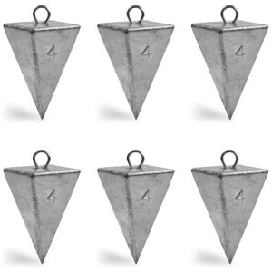 Pyramid Sinkers Fishing Weights Sinkers Saltwater Surf Fishing Weights Pyramid Weights Ocean Saltwater Fishing Gear Tackle 1oz 2oz 3oz 4oz 5oz 6oz 8oz