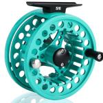 Sougayilang Fly Fishing Reel, Die Cast Aluminum Fly Reel, 5/6, 7/8, Weight Saltwater Fly Reels-Turquoisee #5