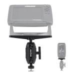 HITORHIKE Kayak Fish Finder Mount Fit Most of Kayak Track Mounts with Ball Base 2 High-Strength Universal Plates Holds up to 9" Electronics Compatible with Garmin Lowrance Humminbird