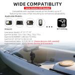 HITORHIKE Kayak Fish Finder Mount Fit Most of Kayak Track Mounts with Ball Base 2 High-Strength Universal Plates Holds up to 9" Electronics Compatible with Garmin Lowrance Humminbird