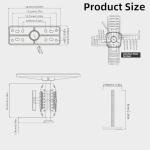 HITORHIKE Kayak Fish Finder Mount Fit Most of Kayak Track Mounts with Ball Base 2 High-Strength Universal Plates Holds up to 9" Electronics Compatible with Garmin Lowrance Humminbird