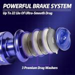 Sougayilang Fishing Rod Combo, 2-Piece Graphite & Fiberglass Spinning Rod with Anti-Reverse Spinning Fishing Reel (2Pack)