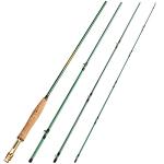 Sougayilang Fly Fishing Rod 4-Piece 9-Feet Lightweight Ultra Portable Fly Fishing Pole for Trout Salmon Sunfish Outfit Travel Fishing-SG4905-Green