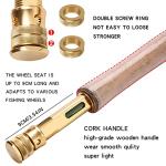 Sougayilang Fly Fishing Rod 4-Piece 9-Feet Lightweight Ultra Portable Fly Fishing Pole for Trout Salmon Sunfish Outfit Travel Fishing-SG4905-Green