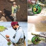 Sougayilang Fly Fishing Rod 4-Piece 9-Feet Lightweight Ultra Portable Fly Fishing Pole for Trout Salmon Sunfish Outfit Travel Fishing-SG4905-Green