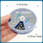 Gefischtter 205pcs Fishing Weight Sinkers Lead Weights Round Split Shot Sinker Removable Fishing Line Sinkers 5 Sizes