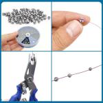 Gefischtter 205pcs Fishing Weight Sinkers Lead Weights Round Split Shot Sinker Removable Fishing Line Sinkers 5 Sizes