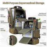 BLISSWILL Large Fishing Backpack with Cooler for 3 Tackle boxes Fish Bag with Rod Holders Fishing Gear and Equipment for fishing camping hiking