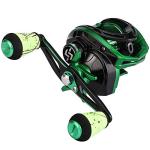 Sougayilang Baitcasting Reel 18LB Carbon Fiber Drag Baitcasters Unequaled Affordable High-tech Innovation Baitcast Fishing Reels - Green -Right Handed