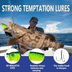 Christmas Fishing Lures Advent Calendar, 24 Days Countdown Gift Set with Tackle Box, Holiday Themed Fishing Gear Assortment for Men, Boys, Teens