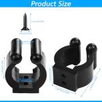 40 PCS Fishing Rod Clips, Wall Mounted Fishing Rod Holders, Billiards Snooker Cue Locating Clip Holder, for Fishing-Rods Billiards Cues Storage Rack