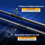 HANDING Pioneer Spinning Rod, Bass Fishing Rod with 24T Carbon Fiber, 7' MF Action M Power Spinning Fishing Rod EVA Handle, TS Ceramic Guides, 2 Pieces