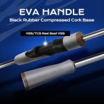 HANDING Pioneer Spinning Rod, Bass Fishing Rod with 24T Carbon Fiber, 7' MF Action M Power Spinning Fishing Rod EVA Handle, TS Ceramic Guides, 2 Pieces