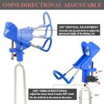 Tripquips Fishing Rod Holders - Upgraded 360 Degree Adjustable Fishing Pole Stand Equipment for Bank, Beach, Gift for Men Equipment(Blue)