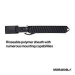 Morakniv Companion Stainless Steel Fish Fillet Knife with Sheath, Black/Yellow, 6.1 Inch