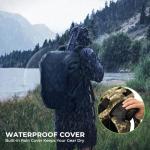 KastKing Bait Boss Fishing Tackle Backpack with Rod Holders-4 Tackle Boxes-Rain Cover,43L Large Storage for Fishing Gear, Dark Green Camouflage