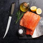 Mossy Oak 3-Piece Fishing Fillet Knife Set with Protective Sheath, Stainless Steel Filet Knives with Non-Slip Handle, Bait Knife for Filleting and Boning, Perfect for Fresh or Saltwater (Brown)