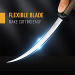 Mossy Oak 3-Piece Fishing Fillet Knife Set with Protective Sheath, Stainless Steel Filet Knives with Non-Slip Handle, Bait Knife for Filleting and Boning, Perfect for Fresh or Saltwater (Brown)